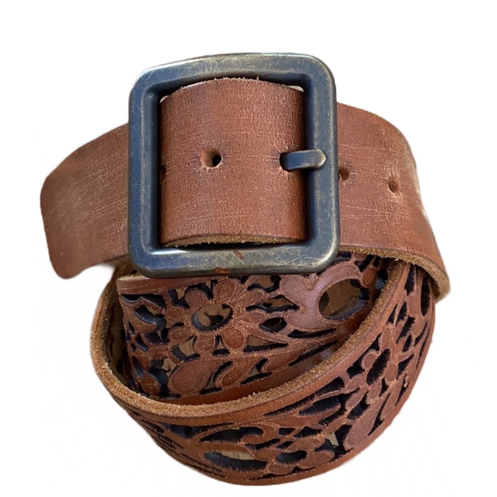 Brave Beltworks Laser Cut Floral Belt
